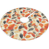 紅葉エレガンスシームレスパターン ブラッシュドポリエステルツリースカート (アングル)