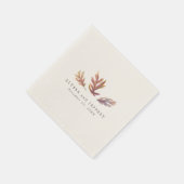 紅葉エレガントな結婚式のリハーサル スタンダードカクテルナプキン (角)