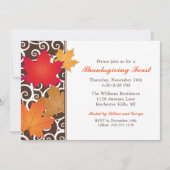 紅葉エレガントスワーズ感謝祭の饗宴 招待状 (正面)