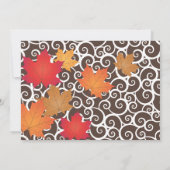 紅葉エレガントスワーズ感謝祭の饗宴 招待状 (裏面)