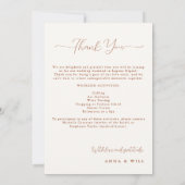 紅葉エレガントボホ秋の結婚式日程 招待状 (裏面)