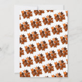 紅葉エレガントワイルドワン秋1日の誕生日 サンキューカード (裏面)