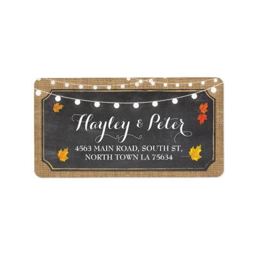 紅葉エレガント住所 シールLED ラベル (正面)