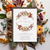 紅葉エレガント感謝祭ディナー 箔招待状