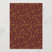 紅葉エレガント秋の結婚式 招待状 (裏面)