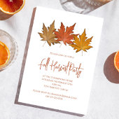 紅葉エレガント紅葉ミニマル 招待状