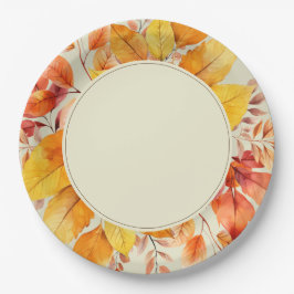 紅葉エレガ素朴ントウェディング ペーパープレート