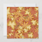 紅葉オレンジスクエア招待状 招待状 (裏面)