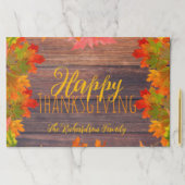 紅葉オンウッドサンクスギビング紙ランチョンマット ペーパーパッド (インサイチュ)