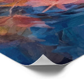 紅葉オンレイクファインアート ポスター (角)