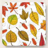 紅葉オン白 コースター (正面)