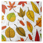 紅葉オン白 タイル (正面)