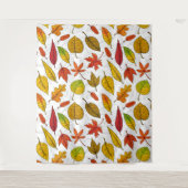 紅葉オン白 タペストリー (正面)