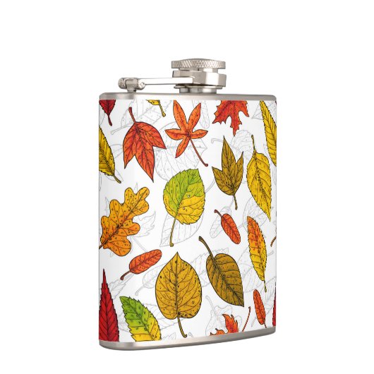 紅葉オン白 フラスク (右)