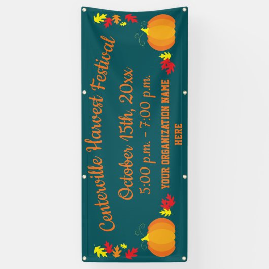 紅葉オータムカボプキンハーベストフェスティバル 横断幕 (縦)