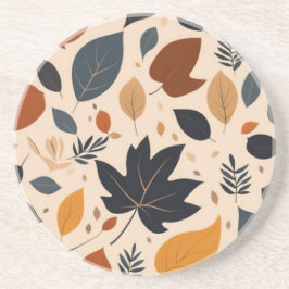 紅葉オータムメープルリーフサンドストーンコースター コースター