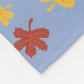 紅葉オールオーバーパターン フリースブランケット (角)