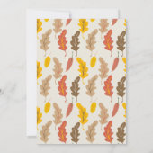 紅葉カクテルパーティの招待状 招待状 (裏面)