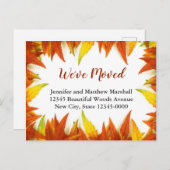 紅葉カスタムの移動告知 案内ポストカード (正面/裏面)