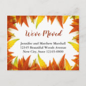 紅葉カスタムの移動告知 案内ポストカード (正面)