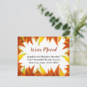 紅葉カスタムの移動告知 案内ポストカード (スタンド正面)