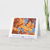 紅葉カスタムグリーティングカード秋ツリー カード (裏面)