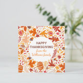 紅葉カスタムハッピー感謝祭リース シーズンカード (スタンド正面)