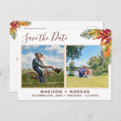 紅葉カスタム写真保存日 案内ポストカード (正面/裏面)