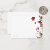 紅葉カスタム白 ノートカード (正面/裏面インサイチュ)