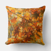 紅葉カボチャのオレンジ色（大） クッション (正面)