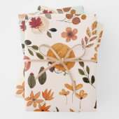 紅葉カボチャのキノコの饗宴 ラッピングペーパーシート (インサイチュ)