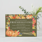 紅葉カボチャのストリングライト友情 招待状 (スタンド正面)