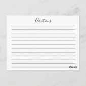 紅葉カボチャフローラレシピカード ポストカード (裏面)