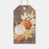 紅葉カボチャブライダルシャワーお願いギフトラベル ギフトタグ (裏面)
