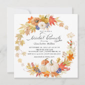 紅葉カボチャブライダルシャワーブランチ 招待状 (正面)