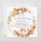 紅葉カボチャブライダルシャワールンチョン 招待状 (正面)