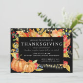 紅葉カボチャ弦ライトサンクスギビング 招待状 (スタンド正面)