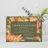 紅葉カボチャ弦ライトサンクスギビングI 招待状 (スタンド正面)