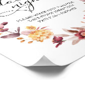 紅葉カボチャ秋デイトナイトジャールサイン ポスター (角)