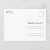 紅葉カボチャ秋ブライダルシャワーサンキューユー ポストカード (裏面)