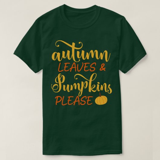 紅葉カボチャ Tシャツ (デザイン正面)