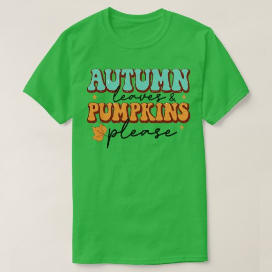 紅葉カボチャ Tシャツ (デザイン正面)