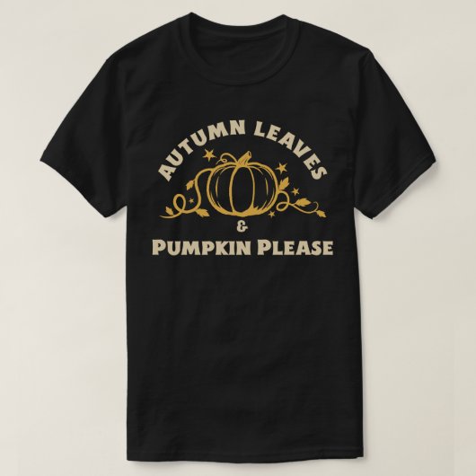 紅葉カボチャ Tシャツ (デザイン正面)