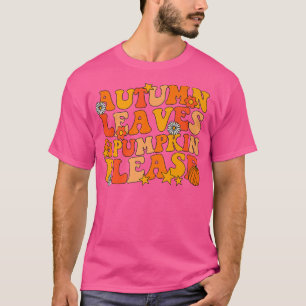 紅葉カボチャpleaseグルーヴィ秋秋ハ tシャツ