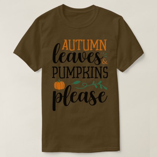紅葉カボチャplease1 tシャツ (デザイン正面)