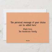 紅葉カラフルハッピーサンクスギビング シーズンカード (裏面)