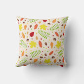 紅葉カラフルパターンと名前をカスタムする クッション (裏面)