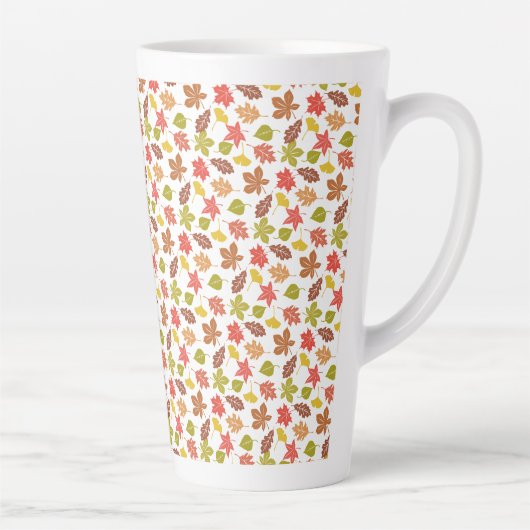 紅葉カラフルパターン カフェラテマグ (右)