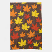 紅葉カラフルパターン キッチンタオル (縦)