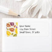 紅葉カラフルパープルマルーンイエローグリーン ラベル